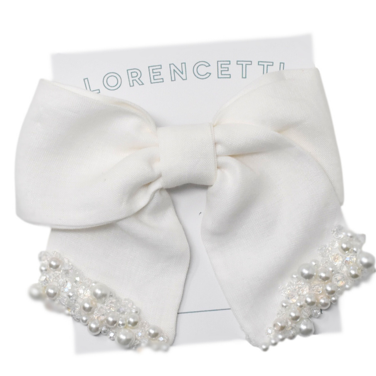 "Off White Linen: Melina Bow"