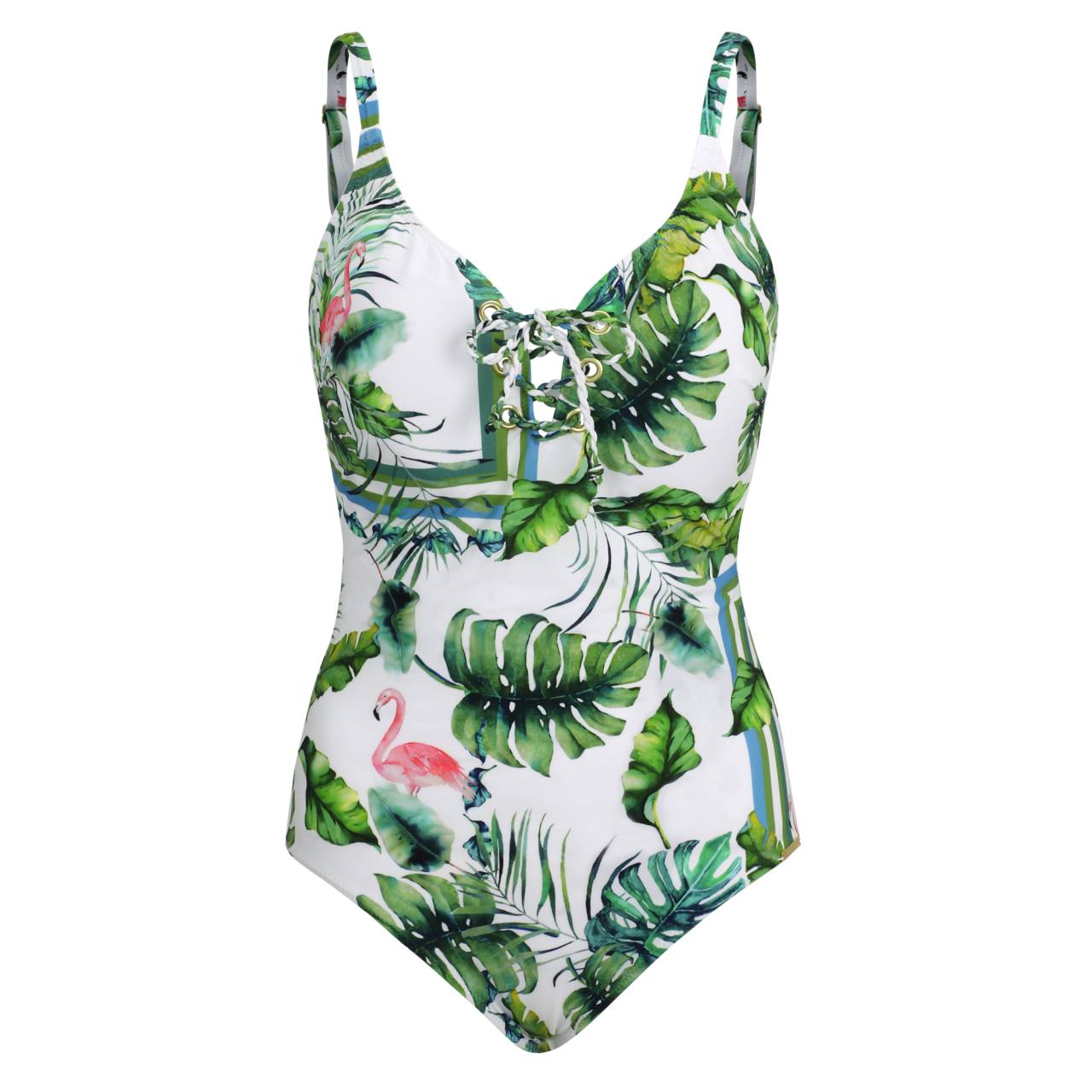 "Flamingo Bay: Traje de Baño Cordón"