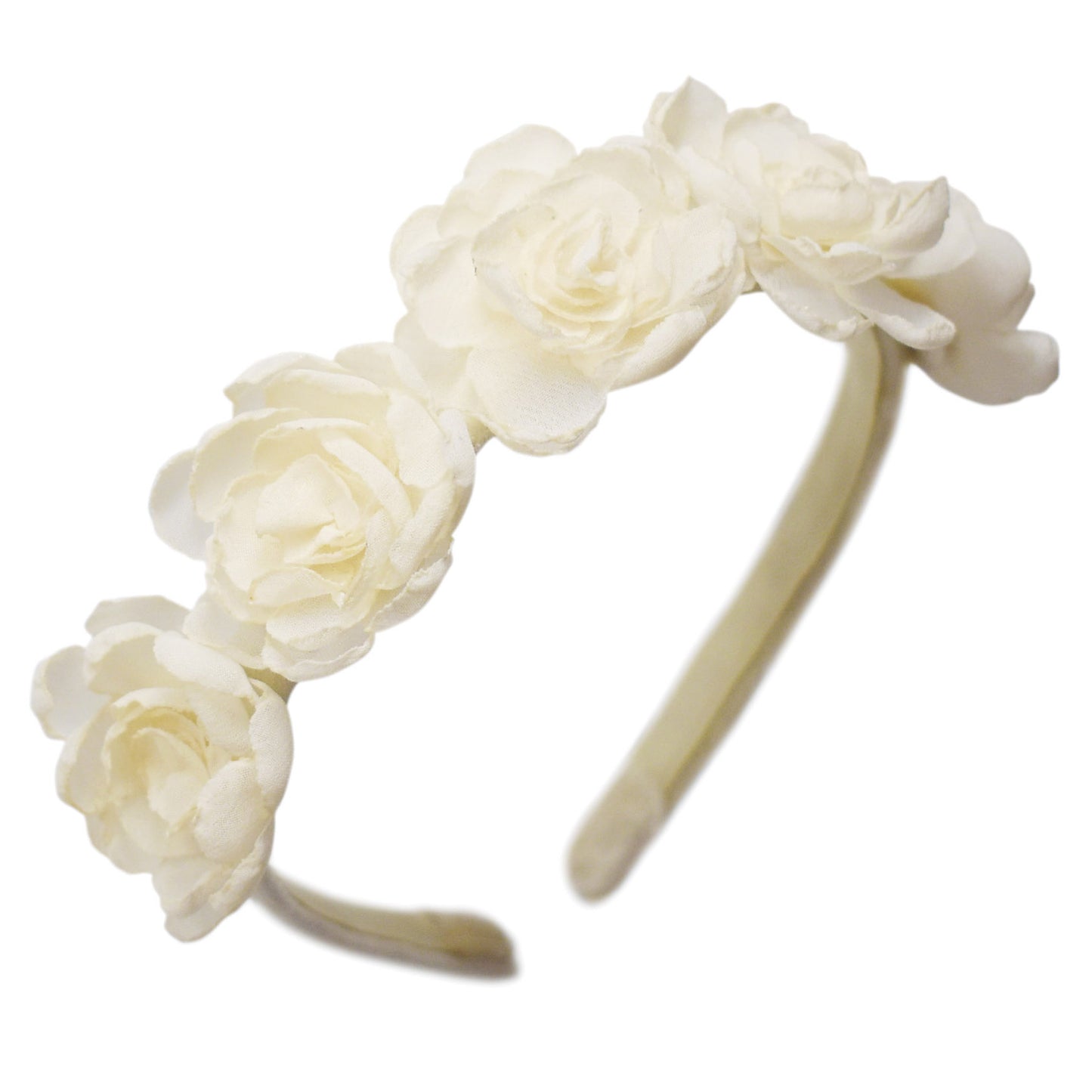 "La Rondine Cintillo: Camelia 3D Ivory"