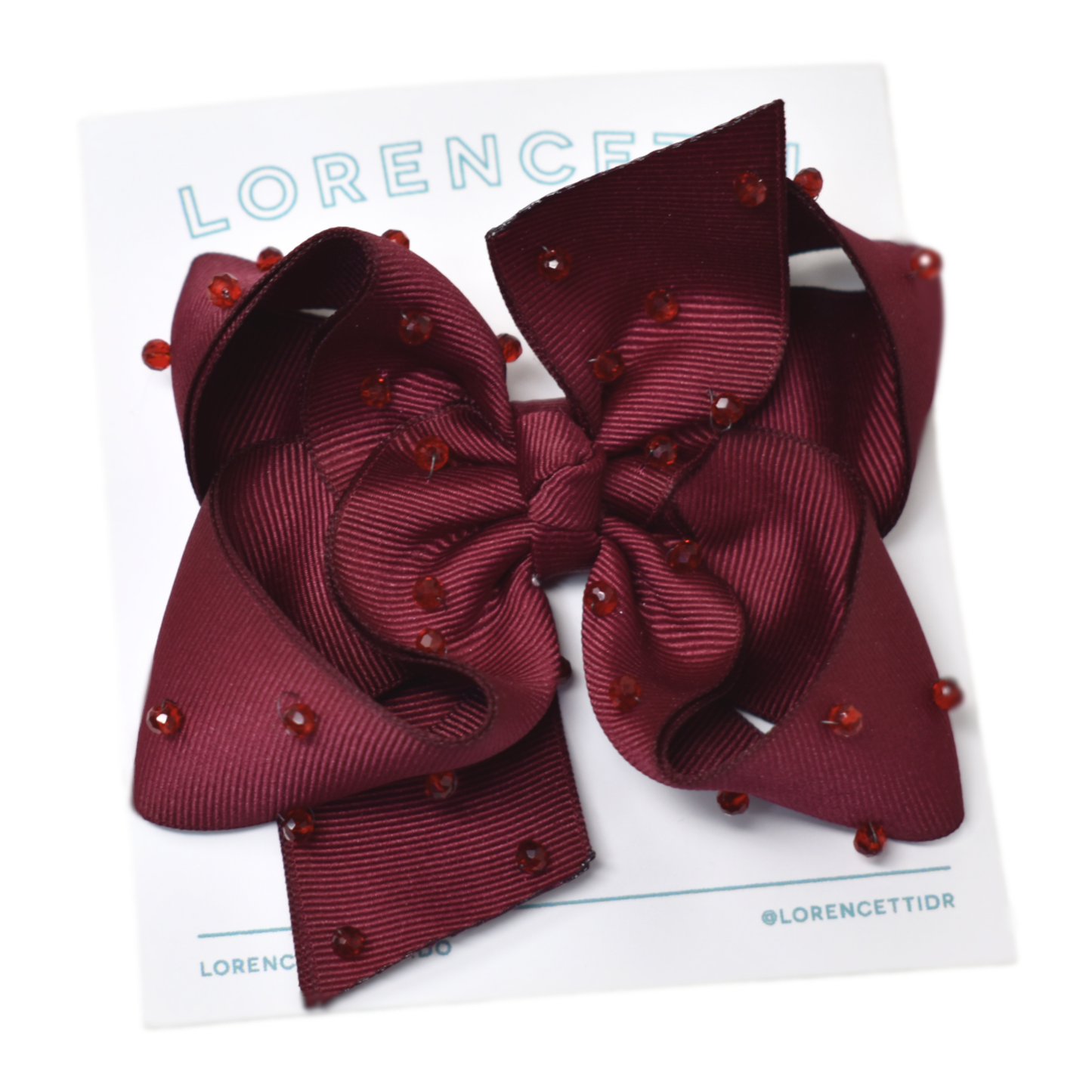 "Gros Crystal Mini: Burgundy"