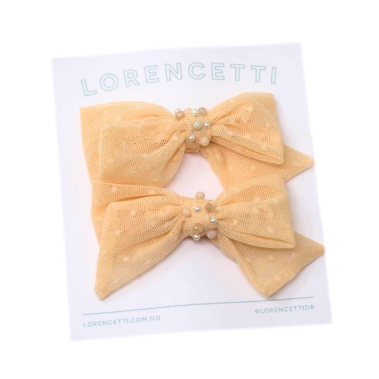 "Peachy Peach: Mini Bows Set"