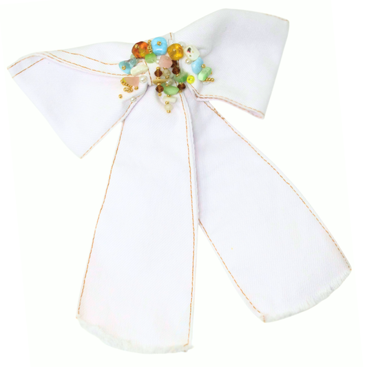 "Luz de Bachata White Bow"