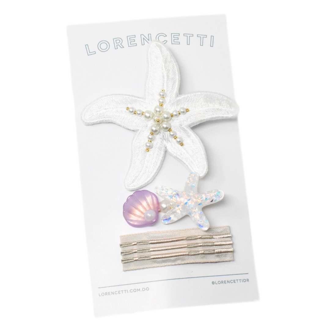 "Coralia Set: White/ Lilac II"