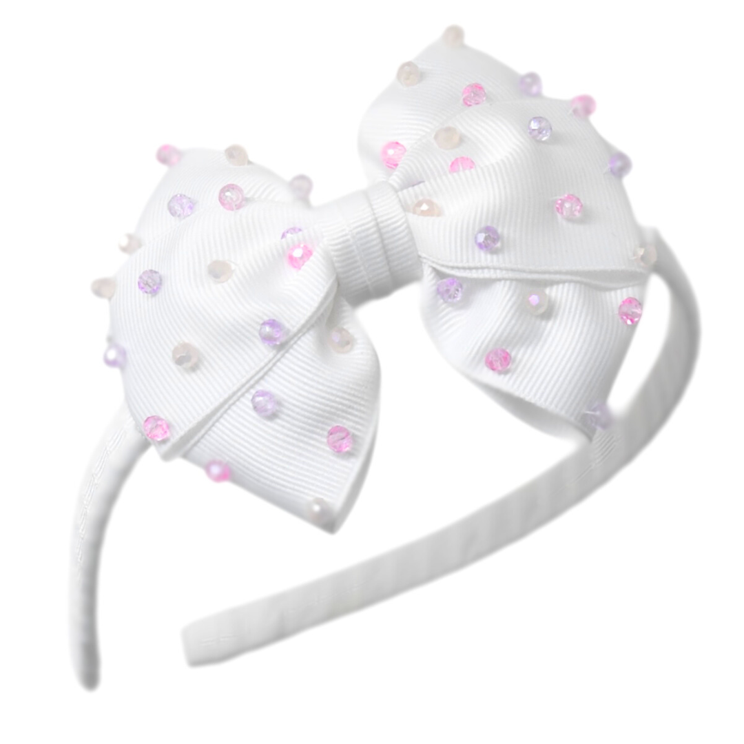 "Cintillo Chica Can: Girly White"