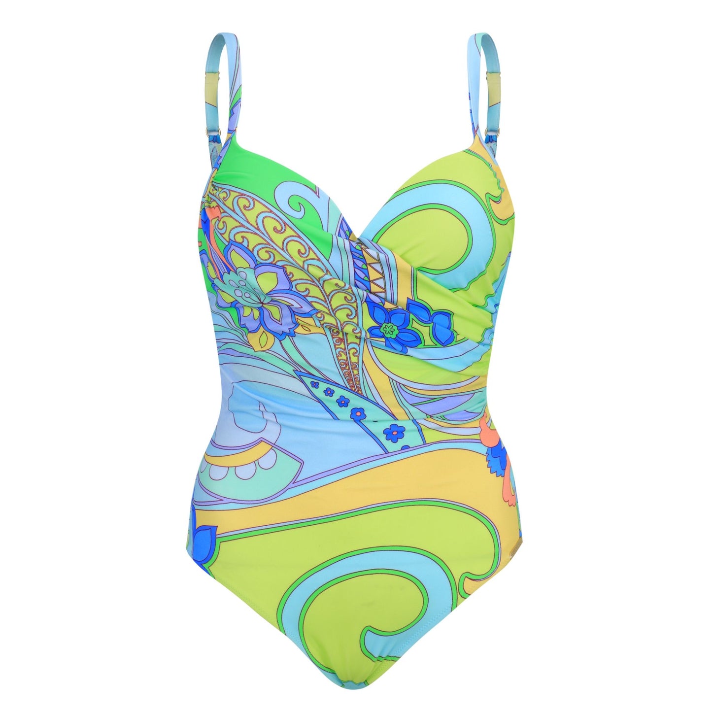 "Amalfi Coast Bright: Traje de baño con Copa"