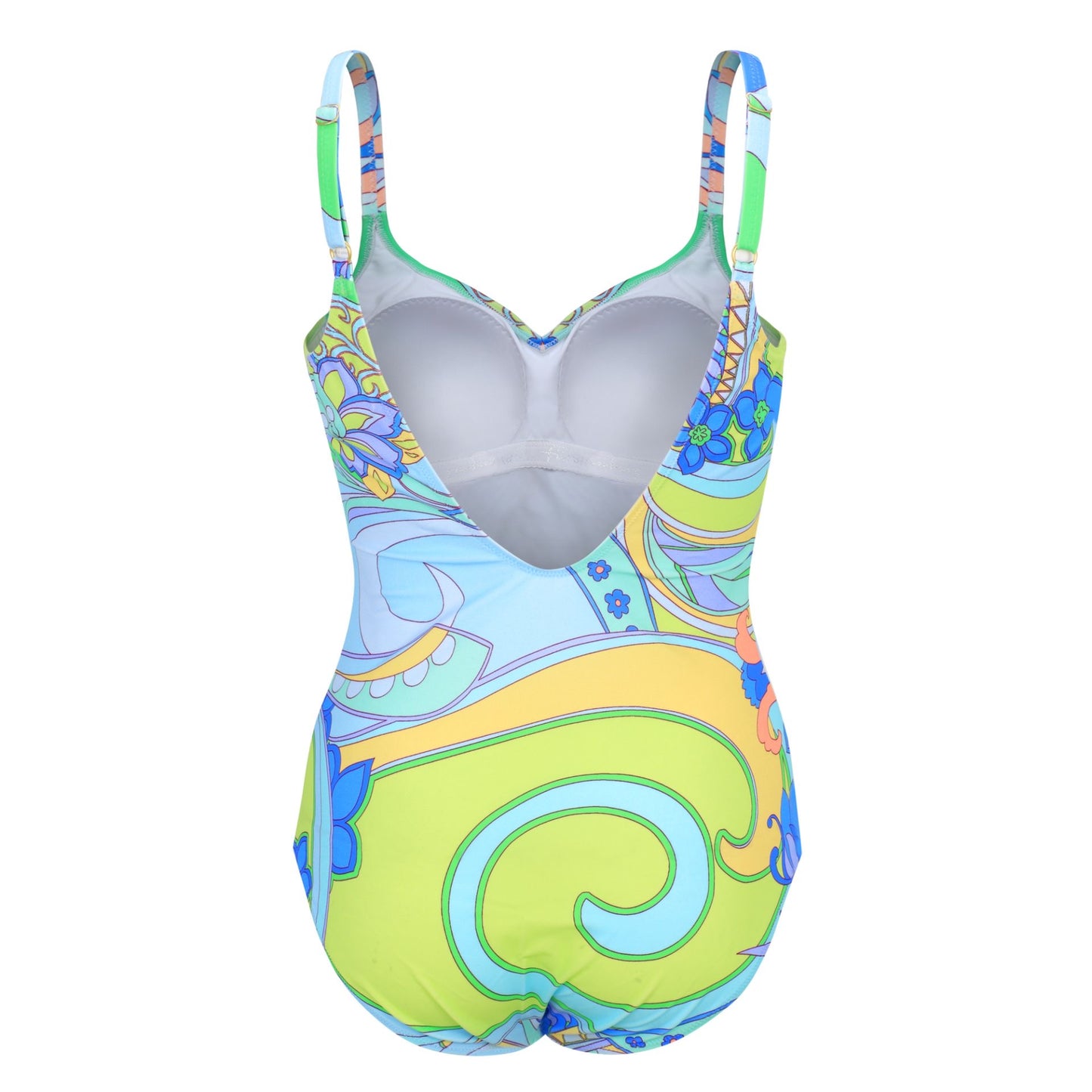 "Amalfi Coast Bright: Traje de baño con Copa"