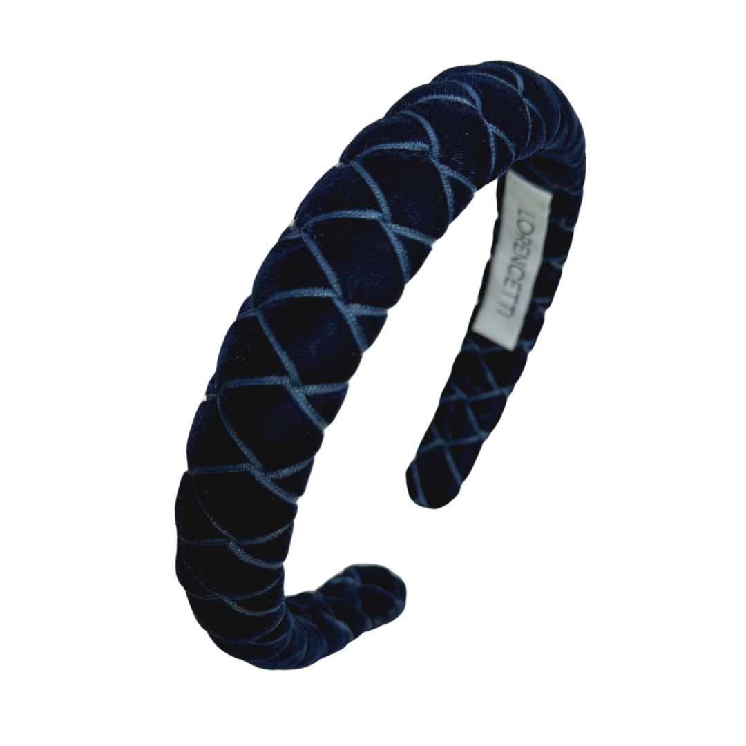 "Trellis Headband: Navy"