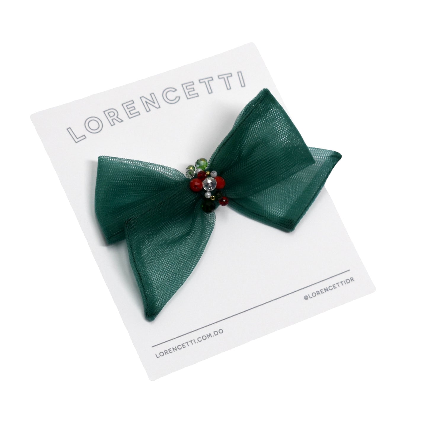 "Pixie Bow: Christmas Green"