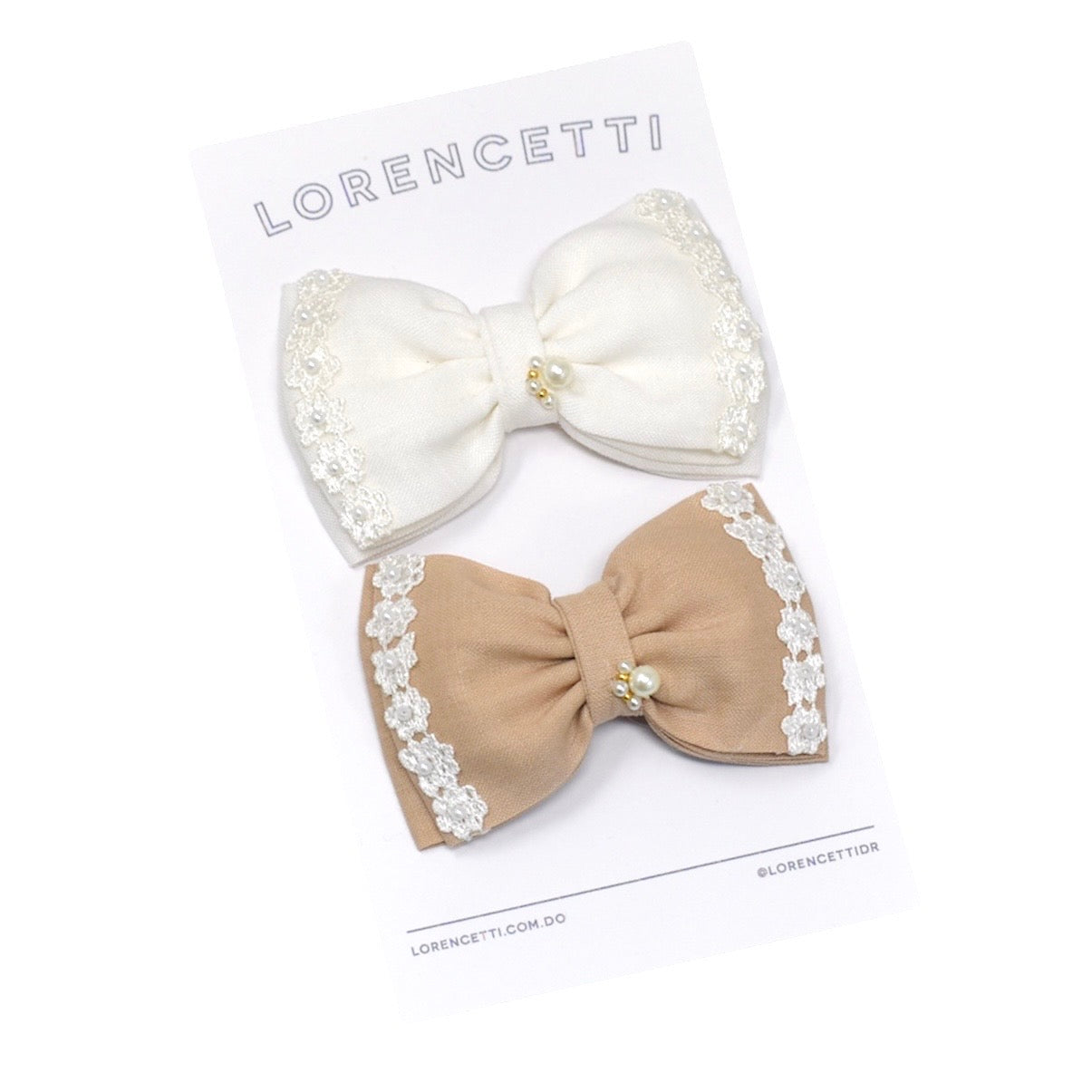 "Set Sweet Nicole Mini: Ivory/ Cafe con Leche"