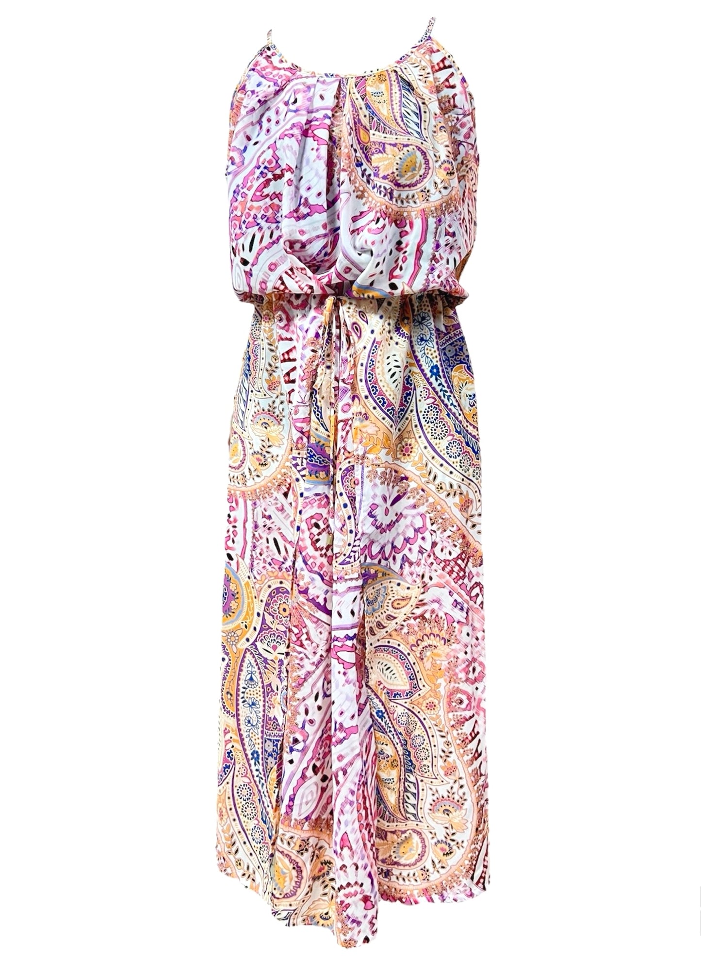 "Spring Paisley: Vestido de Playa"