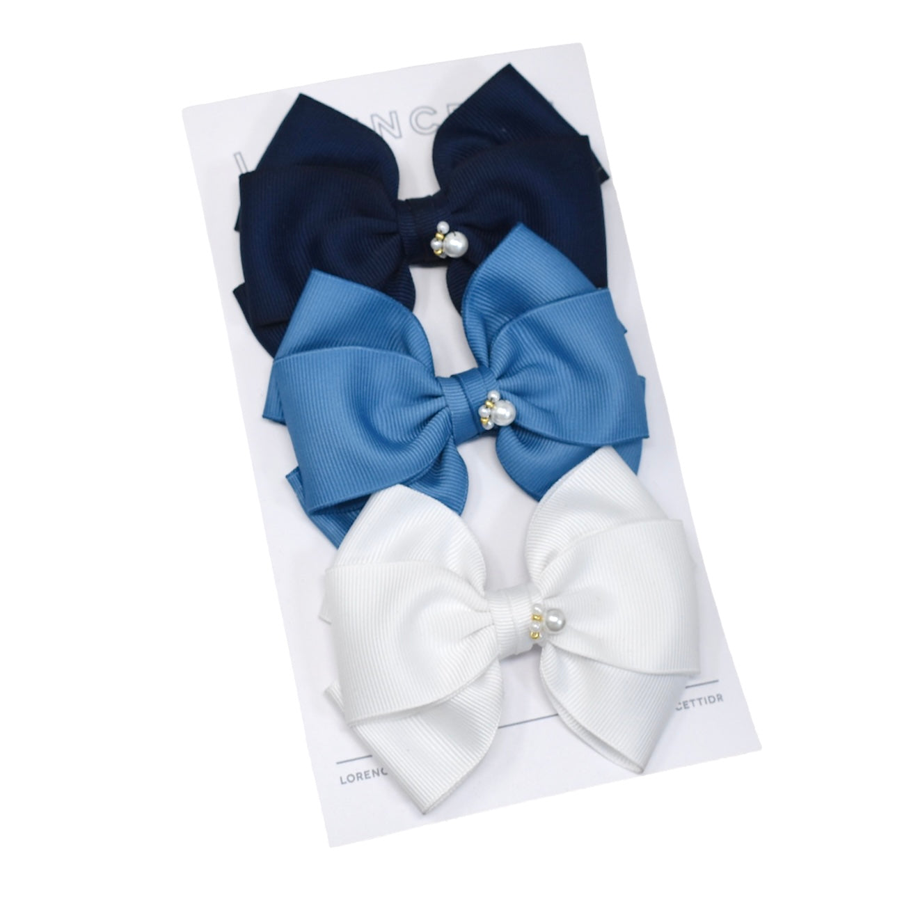 "Set Lazos Laura: Navy/ Blue/ White"