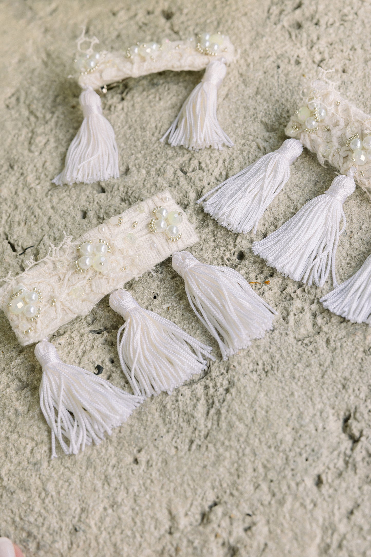 "Ivory Muse: Gancho Tassels"