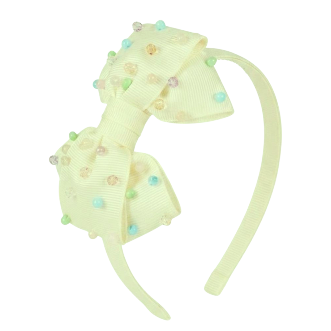 "Cintillo Chica Can: Ivory Popping Pastels"