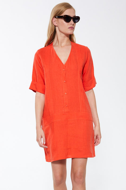 "Summer Linen Blanco: Vestido"