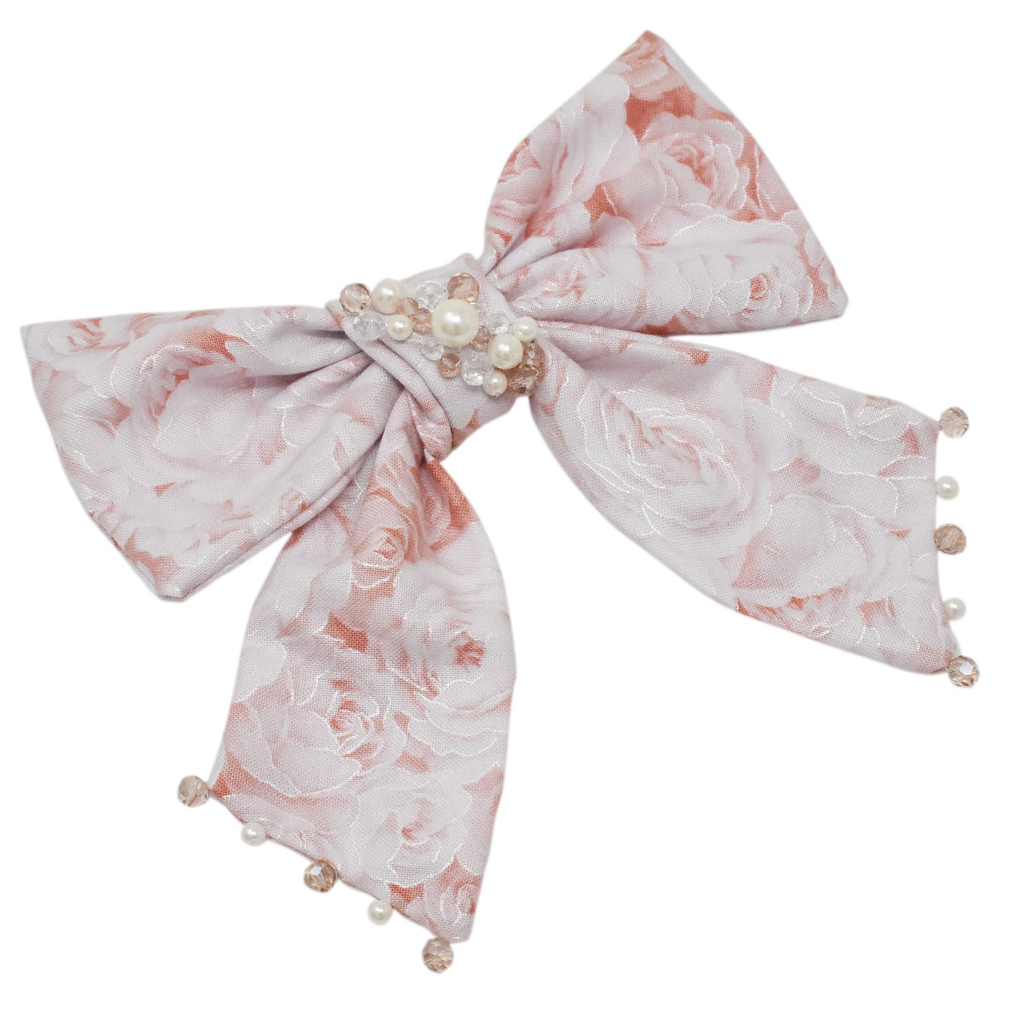 "Powder Pink Rose: Bow Mujer"