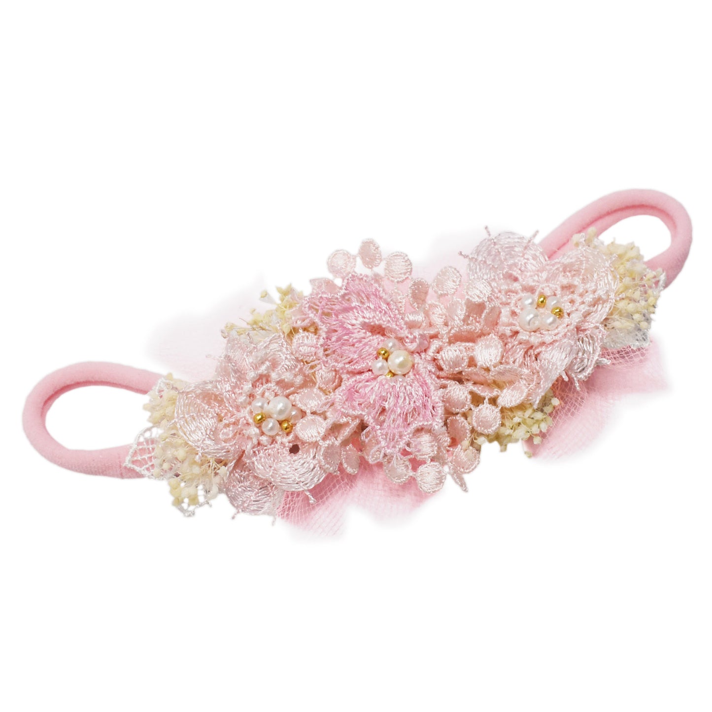 "Tocado Encaje: Pink"