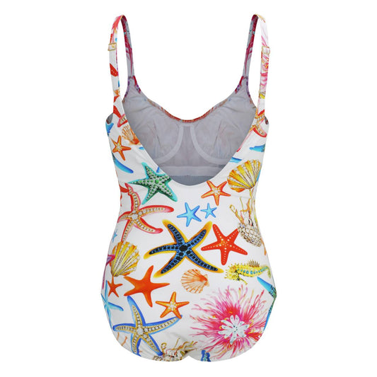 "Seashell Bay: Traje de Baño con Varilla"