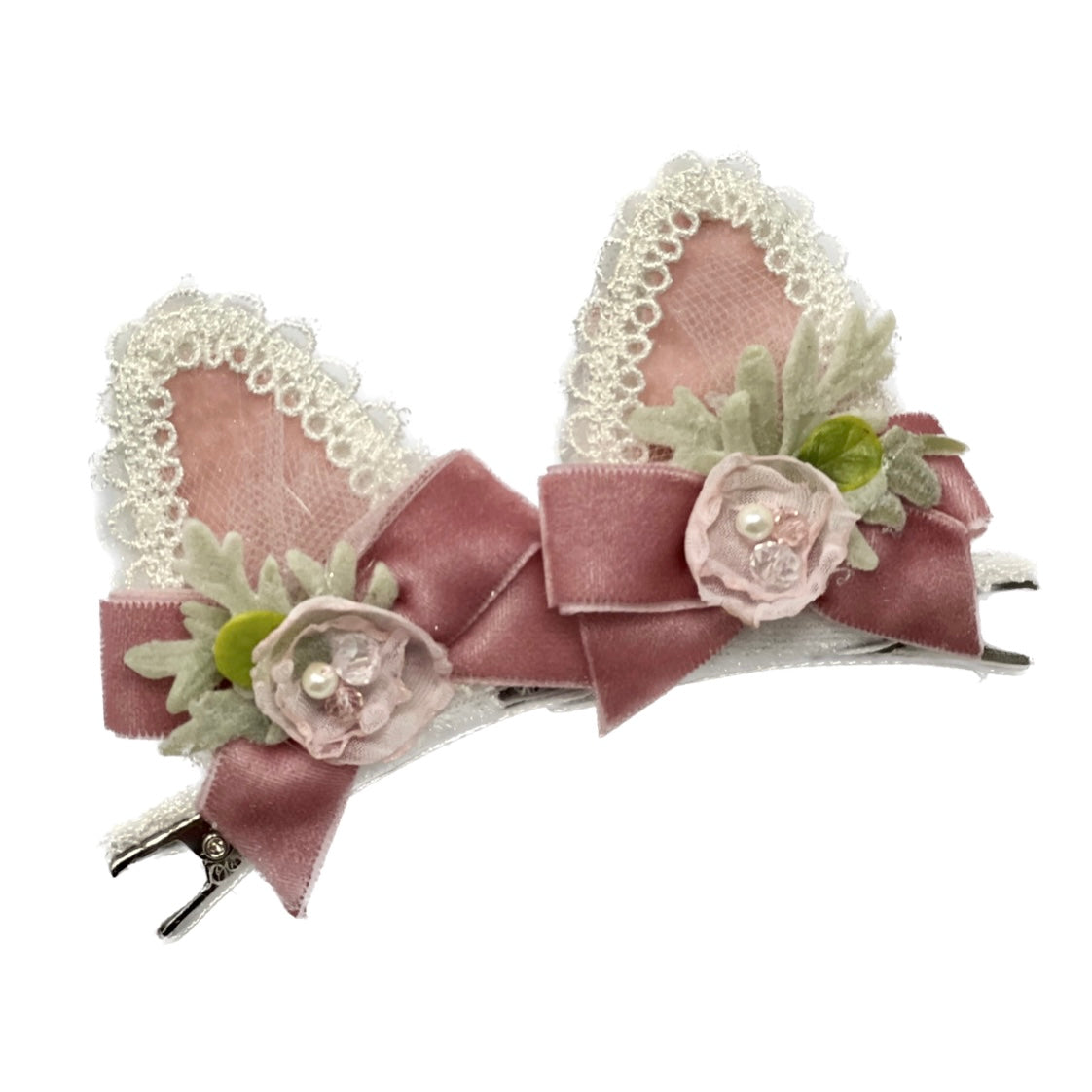 “Set 2 Pinzas Bunny: Pink”