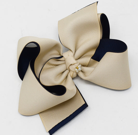 “Gros DUO: Café con Leche/Azul Marino”