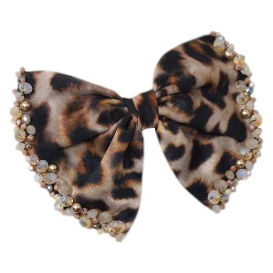 "Animal Print Delight: Midi Bow"