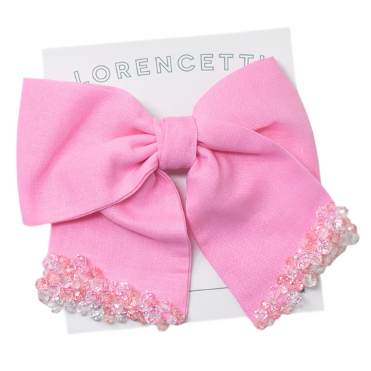"Pink Linen: Melina Bow"