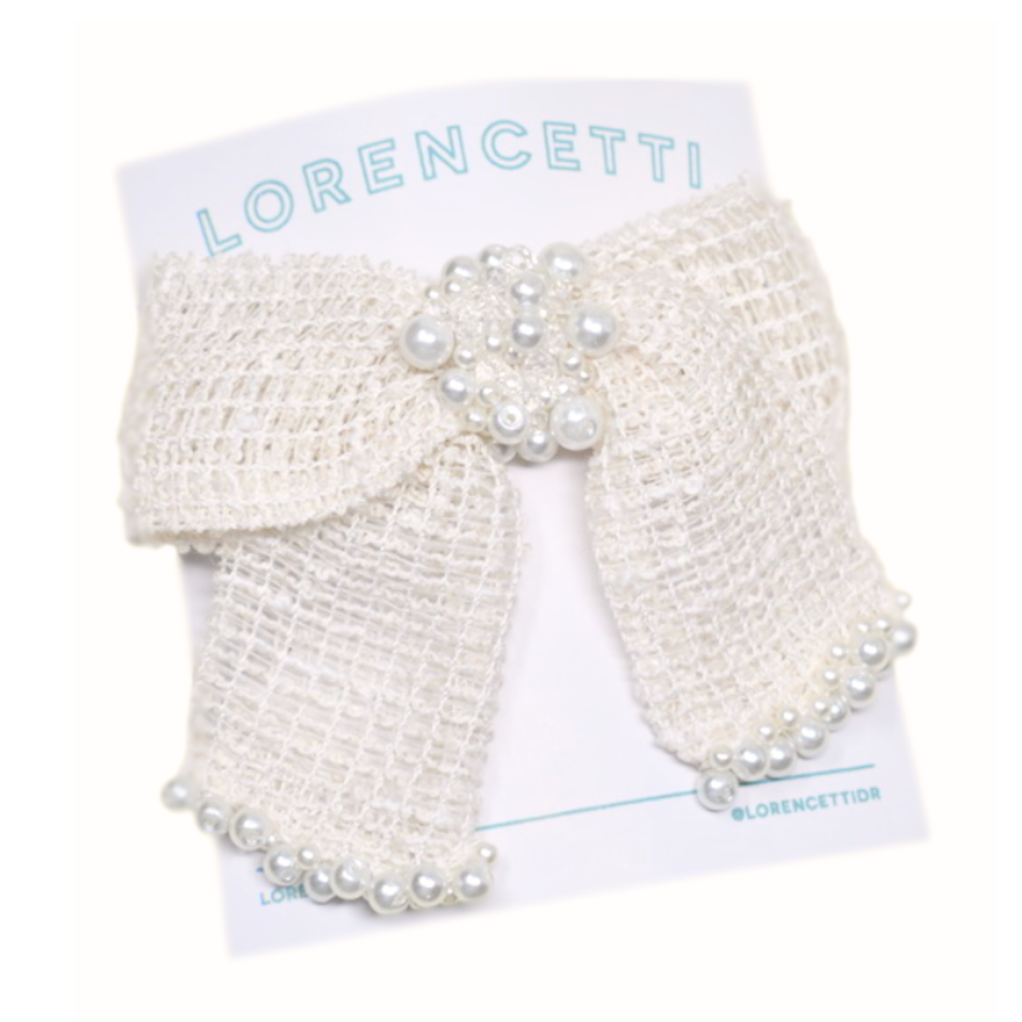 "Pure Heart: Textured Melina Bow"