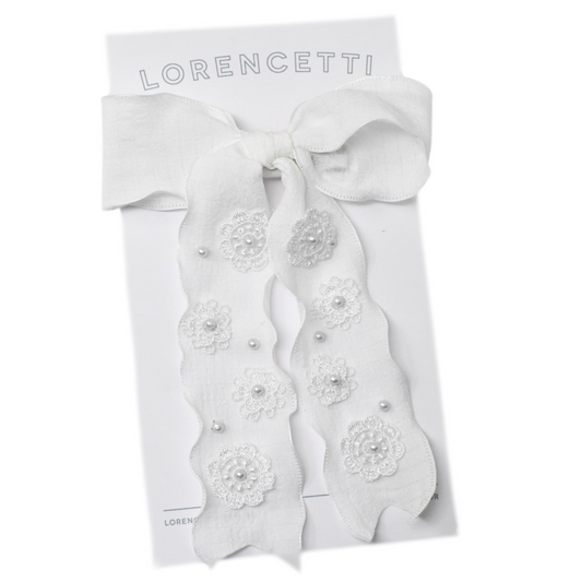 "Blossom Bow: WHITE"