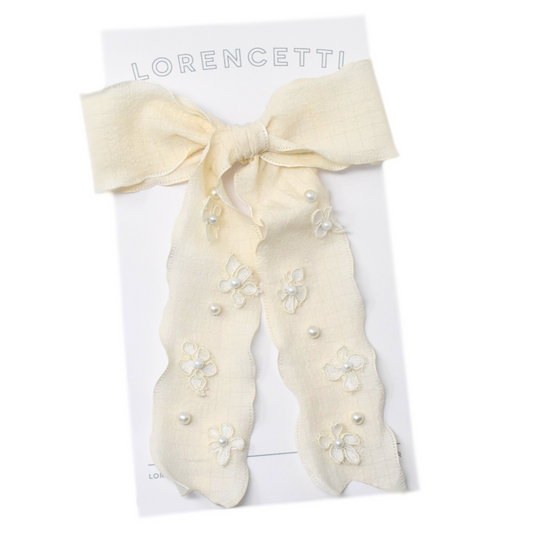 "Blossom Bow: IVORY"