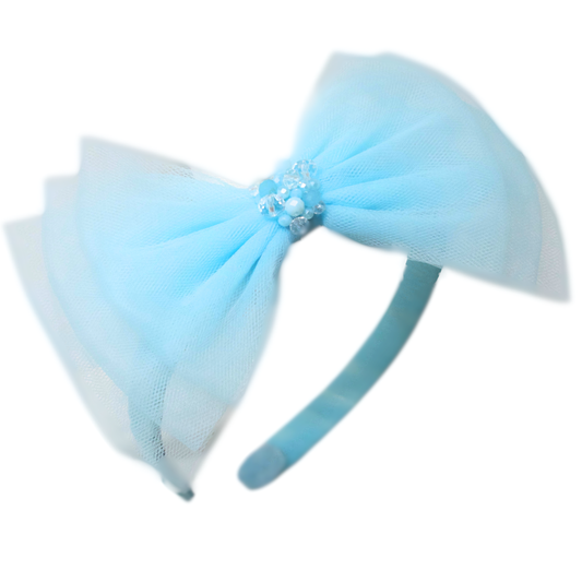 "Electric Blue: Cintillo Party Bow"
