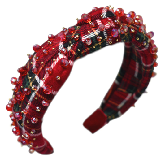 "Burgundy Bliss: Diadema Nudo"