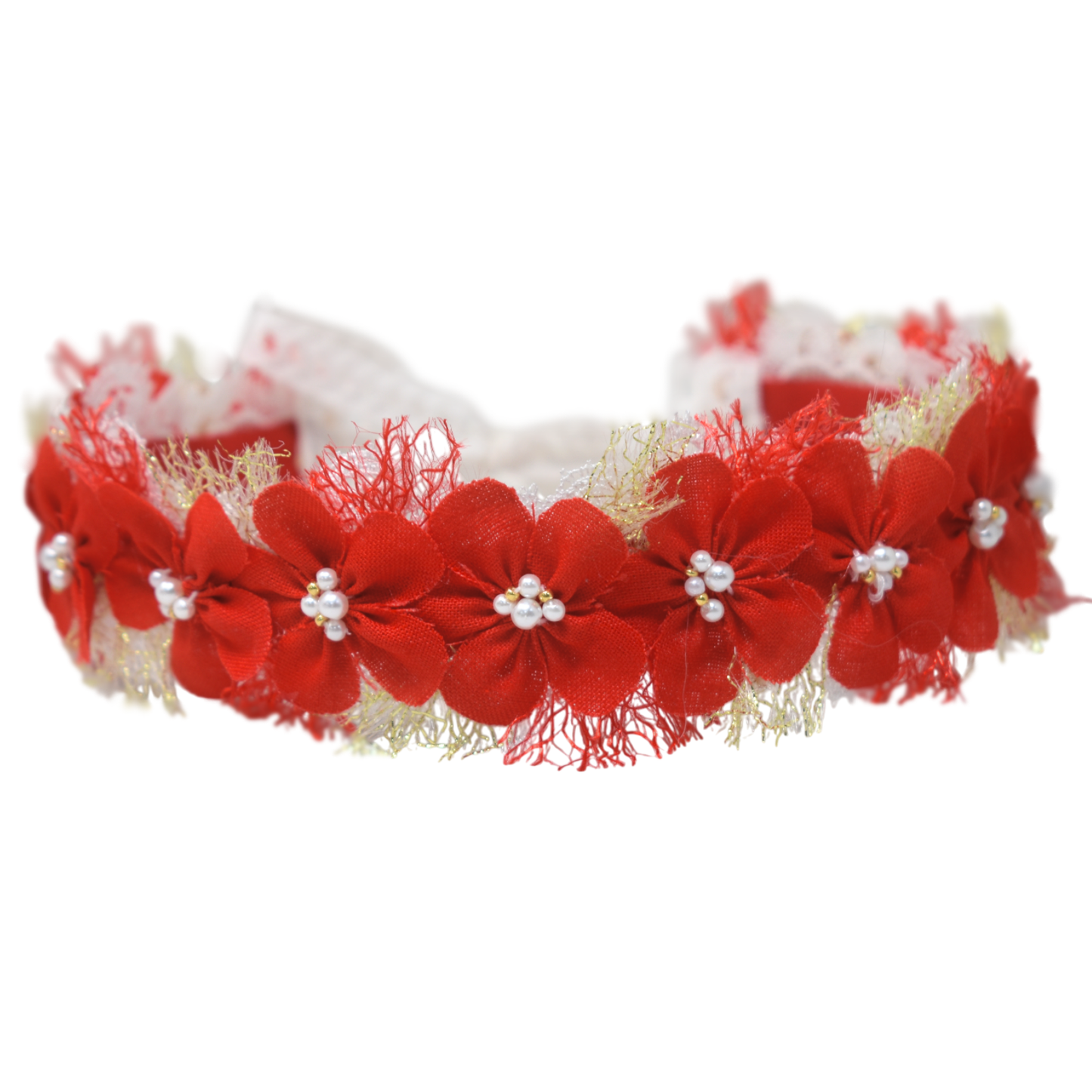 "Corona de Lino: Holiday Red"