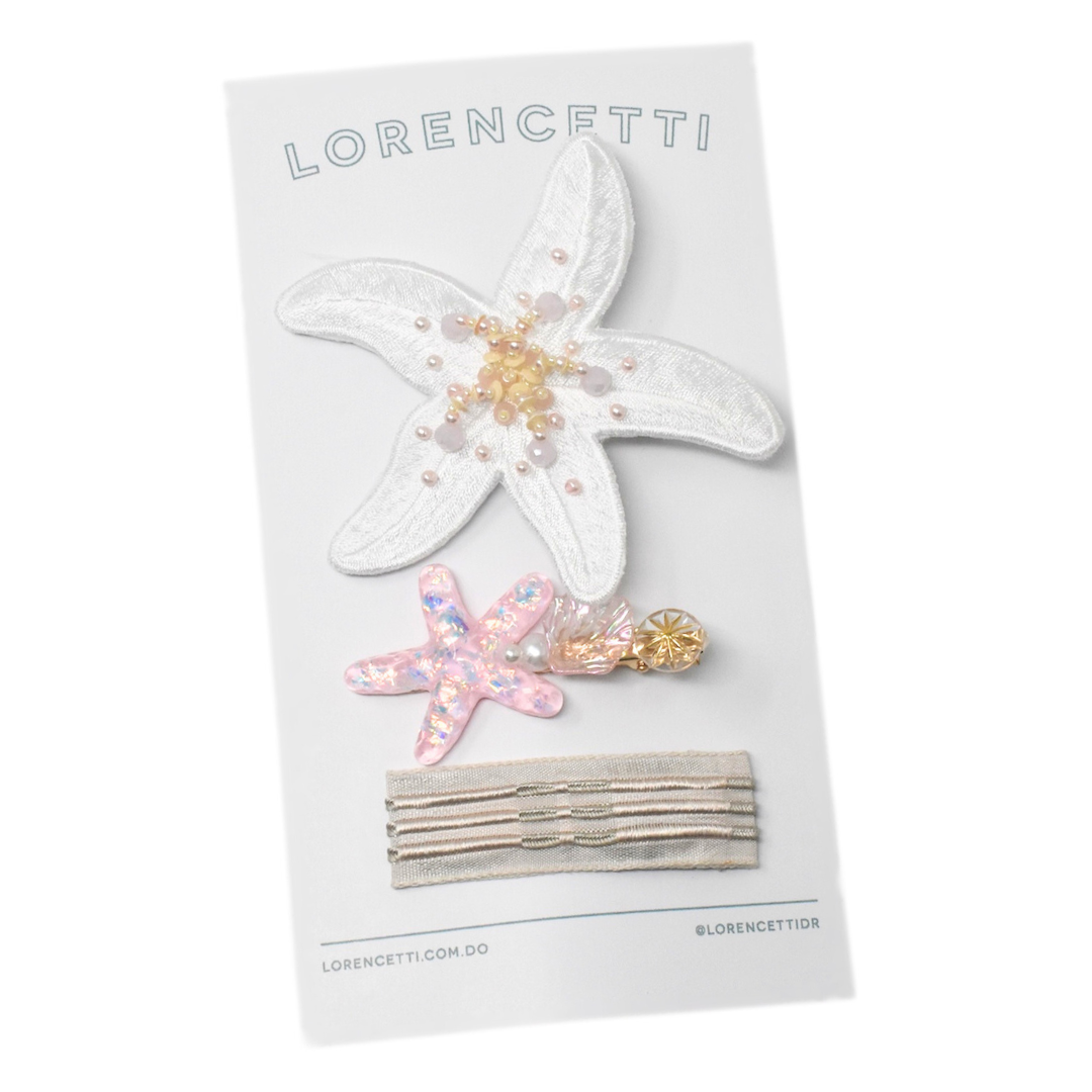 "Coralia Set: White/ Pink II"