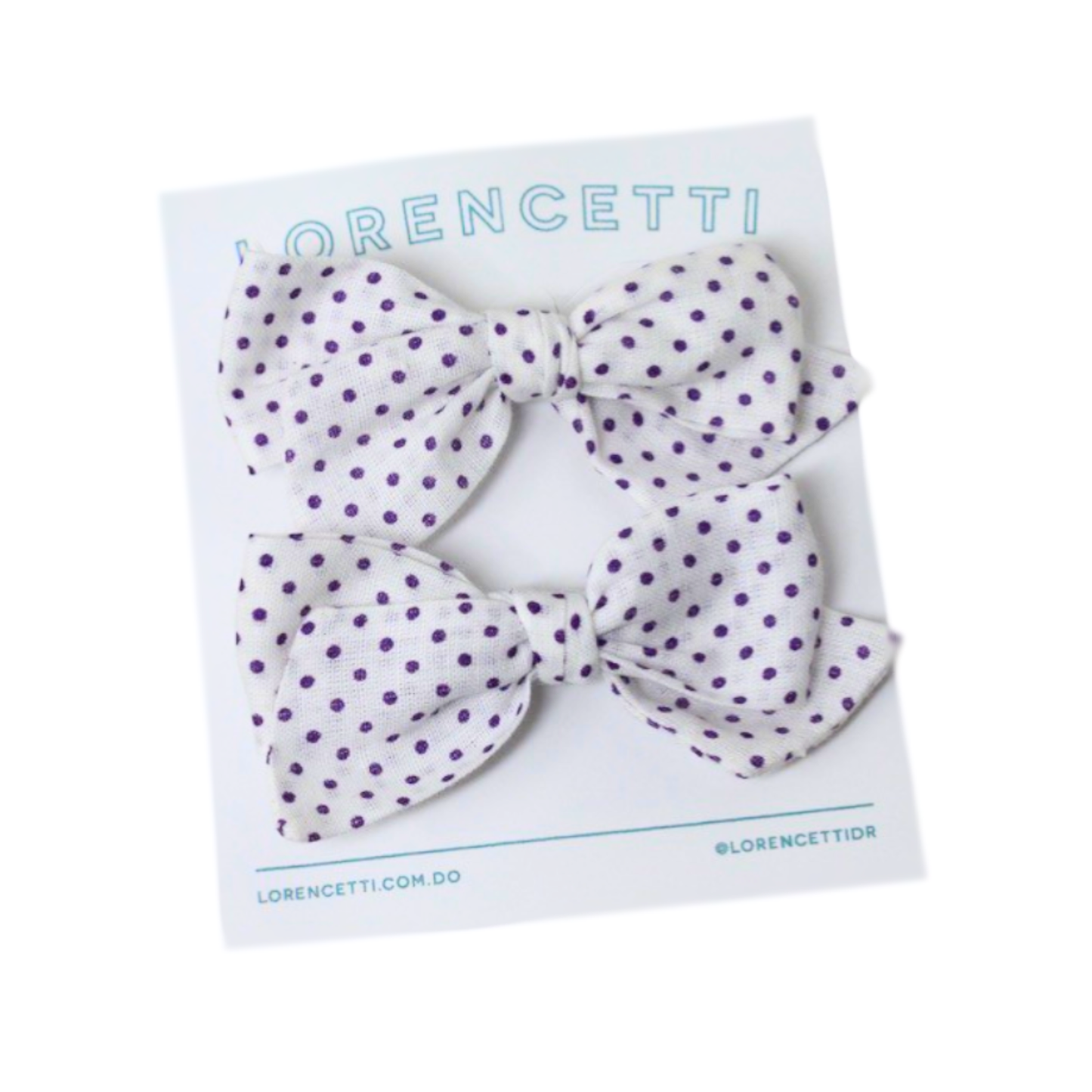 "Dotter Love Purple: Mini Bows Set"