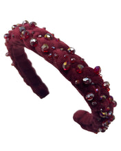 Cargar imagen en el visor de la galería, &quot;Starry Burgundy: Diadema Trenzada&#39;