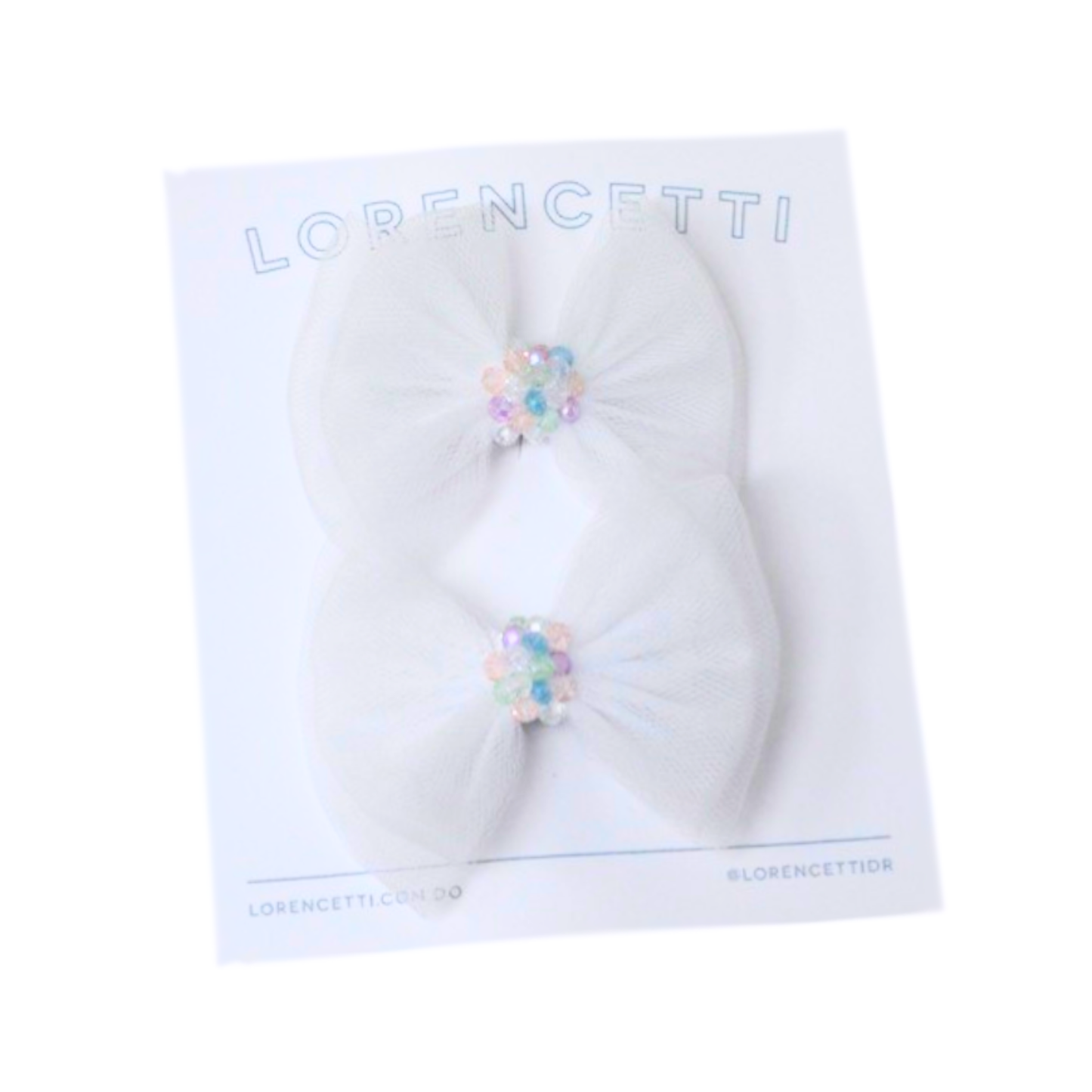 "Party Bows: Easter White"