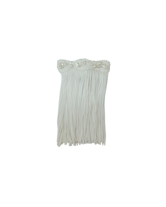 "Ivory Muse: Tocado Tassels"