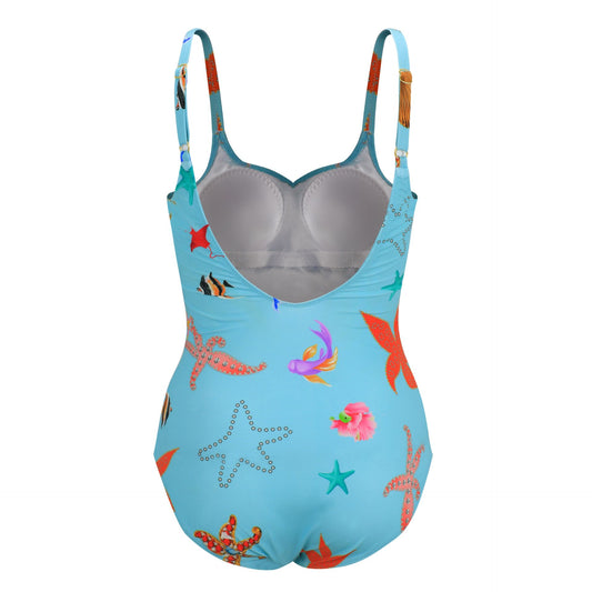 "Laguna Azzurra: Traje de Baño con Copa"