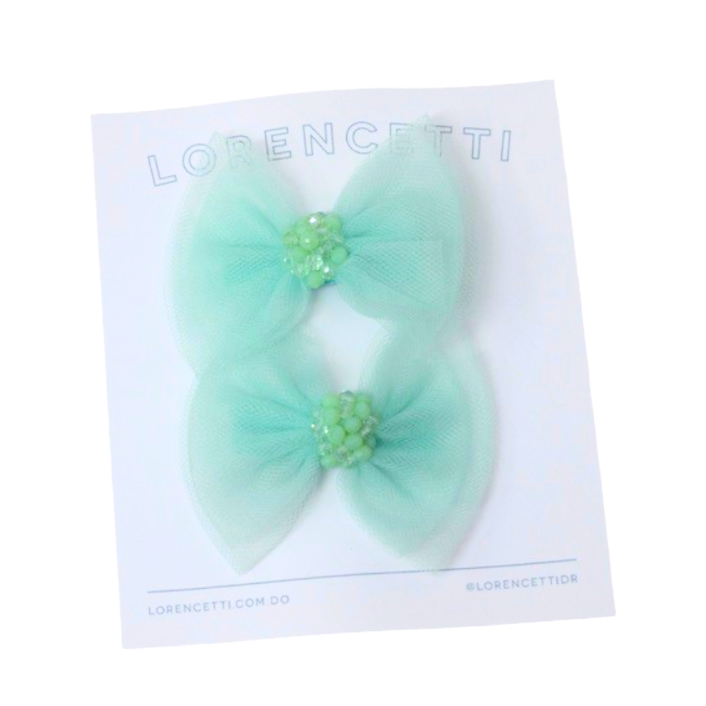 "Party Bows: Greenmint"