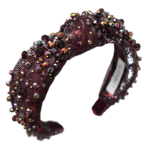 "Starry Night Red: Diadema Nudo"