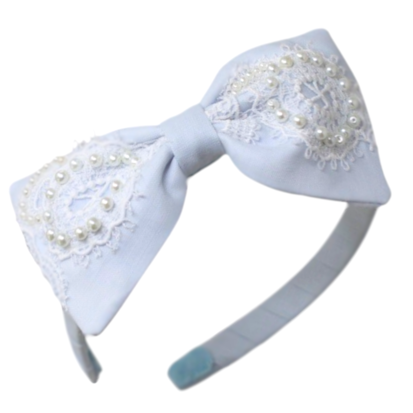 "Pale Bleu: Cintillo Easter Bonnet"