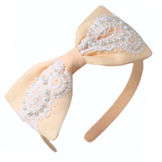 "Peach: Cintillo Easter Bonnet"