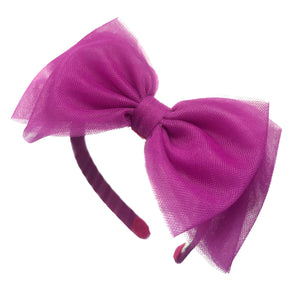 "Electric Purple: Cintillo Party Bow"