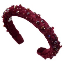 Load image into Gallery viewer, &quot;Starry Burgundy: Diadema Trenzada&#39;