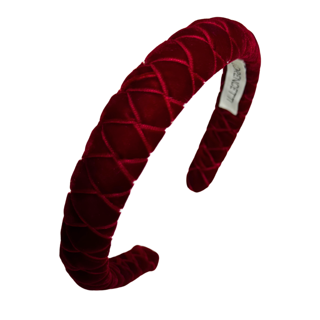 "Trellis Headband: Burgundy"