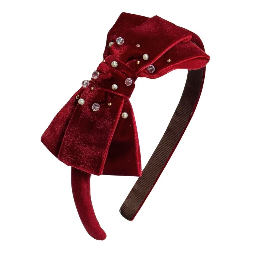 "Cintillo Bijou: Burgundy"