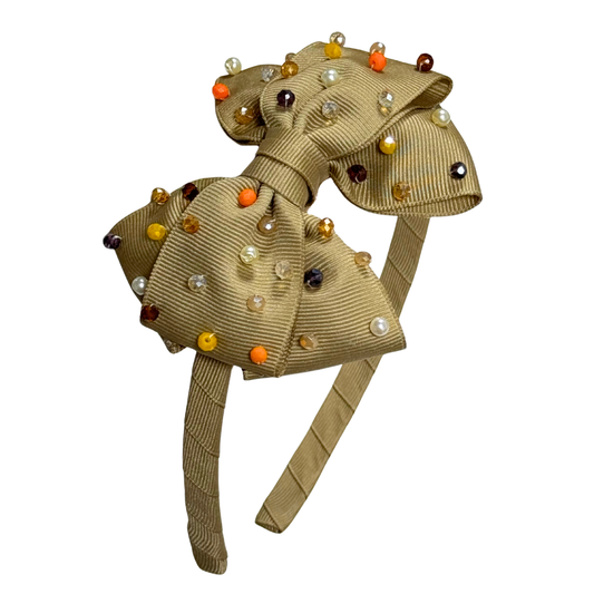 "Chica Can Fall Cintillo: Khaki"