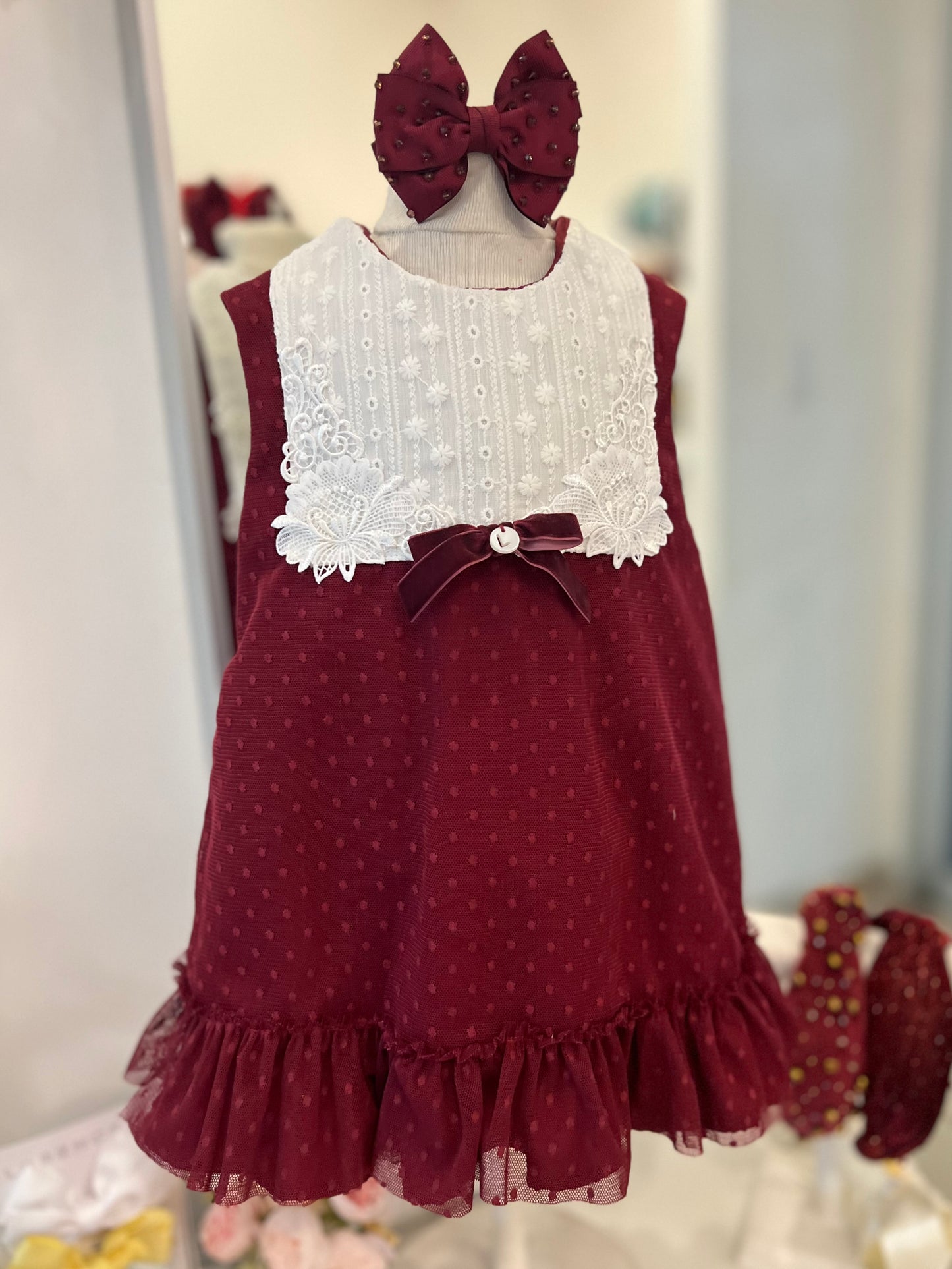 "Blair's Christmas Burgundy: Vestido"