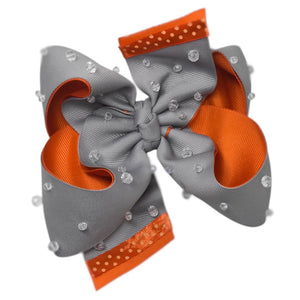 "Gros DUO Crystal: Gris/ Naranja"