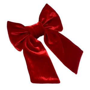 "Velvet Bow: Deep Red"