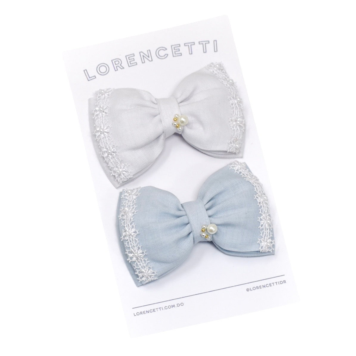 "Set Sweet Nicole Mini: Blanco/ Azul"